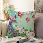 - Sonil-K-5196-Gorsel1 - Realhomes  Realhomes Dini Motifli Özel Tasarım Dijital Baskılı Raşel Kadife Kırlent Kılıfı Realhomes