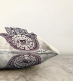 Fâtımâ'nın Eli Özel Tasarım Dijital Baskılı Modern Raşel Kadife Kırlent Kılıfı Realhomes