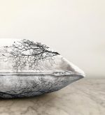 - Sonil-K-5227-Gorsel3 - Realhomes  Realhomes Ağaç Dalı Kuş Tasarımlı Dijital Baskılı Raşel Kadife Kırlent Kılıfı Realhomes