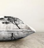 Dekoratif Doğa Çizimli Ağaç Motifli Raşel Kadife Kırlent Kılıfı Realhomes