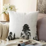 - Sonil-K-5232-Gorsel1 - Realhomes  Realhomes Ağaç Tasarımlı Dekoratif Raşel Kadife Yastık Kılıfı Realhomes