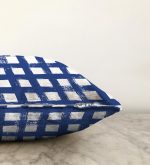 Koyu Yeşil Geometrik Kare Motifli Dekoratif Raşel Kadife Yastık Kılıfı Realhomes