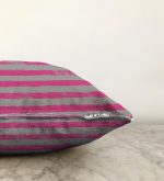 Çizgi Kolaj Motifli Dekoratif Modern Raşel Kadife Yastık Kılıfı Realhomes