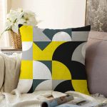 Realhomes Dijital Baskılı Özel Tasarım Dekoratif Modern Raşel Kadife Kırlent Kılıfı Realhomes