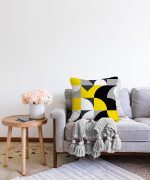 Realhomes Dijital Baskılı Özel Tasarım Dekoratif Modern Raşel Kadife Kırlent Kılıfı Realhomes