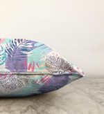 - Sonil-K-5250-Gorsel3 - Realhomes  Realhomes Sulu Boya Yapraklar Özel Tasarım Modern Raşel Kadife Kırlent Kılıfı Realhomes