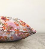 - Sonil-K-5260-Gorsel3 - Realhomes  Sonbahar Temalı Pembe Çiçek Desenli Özel Tasarım Modern Raşel Kadife Yastık Kılıfı Realhomes