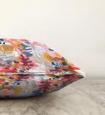 - Sonil-K-5273-Gorsel3 - Realhomes  Geometrik Soyut Desenli Rengarenk Yaprak Motifli Raşel Kadife Kırlent Kılıfı Realhomes