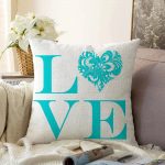 - Sonil-K-529-Gorsel1 - Realhomes  Aşk Temalı Dijital Baskılı Dekoratif Raşel Kadife Yastık Kırlent Kılıfı Realhomes