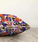 - Sonil-K-5294-Gorsel3 - Realhomes  Siyah Zeminde Soyut Geometrik Çizimli Dekoratif Modern Raşel Kadife Kırlent Kılıfı Realhomes