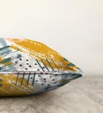 Yağlı Boya Soyut Çizimli Özel Tasarım Raşel Kadife Kırlent Kılıfı Realhomes