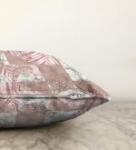 Mermer Desen Temalı Geometrik Özel Tasarım Raşel Kadife Kırlent Kılıfı Realhomes