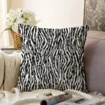 - Sonil-K-5325-Gorsel1 - Realhomes Zebra Desenli Özel Tasarım Dekoratif Raşel Kadife Kırlent Kılıfı Realhomes