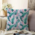 - Sonil-K-5326-Gorsel1 - Realhomes  Yaz Partisi Tropik Çiçek Motifli Raşel Kadife Kırlent Kılıfı Realhomes