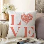 - Sonil-K-533-Gorsel1 - Realhomes  Aşk Temalı Dijital Baskılı Dekoratif Raşel Kadife Yastık Kırlent Kılıfı Realhomes