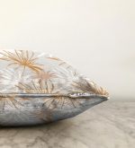 - Sonil-K-5339-Gorsel3 - Realhomes  Beyaz Ve Gold Yaprak Desenli Özel Tasarım Modern Raşel Kadife Yastık Kılıfı Realhomes