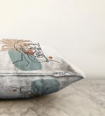 Antik Yunan Tanrısı RealHomes Özel Tasarım Modern Raşel Kadife Kırlent Kılıfı Realhomes