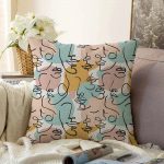 - Sonil-K-5343-Gorsel1 - Realhomes  Botanik Portre Basklı Dekoratif Raşel Kadife Kırlent Kılıfı Realhomes