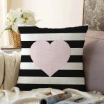 - Sonil-K-535-Gorsel1 - Realhomes  Modern Kalp Desenli Dijital Baskılı Dekoratif Raşel Kadife Yastık Kırlent Kılıfı Realhomes