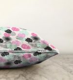 - Sonil-K-5361-Gorsel3 - Realhomes  Beyaz Zeminde Renkli Trorik Yapraklar Raşel Kadife Kırlent Kılıfı Realhomes