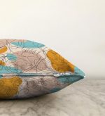 Renkli Puantiye Üzerinde Kelebek Tasarımlı Raşel Kadife Kırlent Kılıfı Realhomes