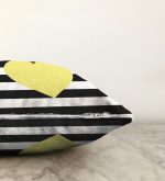 Modern Kalp Desenli Dijital Baskılı Dekoratif Raşel Kadife Yastık Kırlent Kılıfı Realhomes