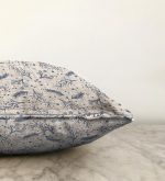 Gri Kot Zeminde Kurumuş Dal Desenli Özel Tasarım Raşel Kadife Kırlent Kılıfı Realhomes