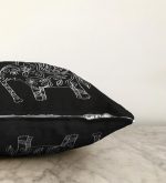 - Sonil-K-5421-Gorsel3 - Realhomes  Retro Mandala Fil Desenli Özel Tasarım Raşel Kadife Kırlent Kılıfı Realhomes