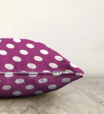 Puantiyeli Dijital Baskılı Dekoratif Raşel Kadife Yastık Kırlent Kılıfı Realhomes