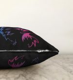 - Sonil-K-5442-Gorsel3 - Realhomes  Siyah Zeminde Neon Kartal Motifli Raşel Kadife Kırlent Kılıfı Realhomes