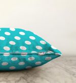 Puantiyeli Dijital Baskılı Dekoratif Raşel Kadife Yastık Kırlent Kılıfı Realhomes