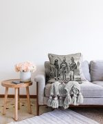 Osmanlı Temalı Özel Tasarım Raşel Kadife Kırlent Kılıfı Realhomes