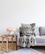 Osmanlı Çarşı Temalı Dekoratif Raşel Kadife Kırlent Kılıfı Realhomes