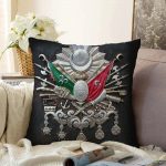 - Sonil-K-5538-Gorsel1 - Realhomes Osmanlı Devlet Arması Dekoratif Raşel Kadife Kırlent Kılıfı Realhomes