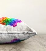 Renli Duman Motifli Modern Raşel Kadife Yastık Kılıfı Realhomes