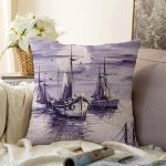 - Sonil-K-5569-Gorsel1 - Realhomes Siyah Beyaz Tekne Desenli Modern Raşel Kadife Yastık Kılıfı Realhomes