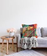 Halı Desenli Dekoratif Raşel Kadife Kırlent Kılıfı Realhomes