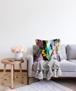 - Sonil-K-5579-Gorsel2 - Realhomes  Renkli Sulu Boya Fırça Darbeli Motifli Modern Raşel Kadife Yastık Kılıfı Realhomes
