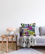 - Sonil-K-5584-Gorsel2 - Realhomes Siyah Beyaz Temalı Çiçek Motifli Raşel Kadife Kırlent Kılıfı Realhomes