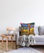 - Sonil-K-5585-Gorsel2 - Realhomes  Altın Varaklı Ağaç Kadın Motifli Dekoratif Raşel Kadife Kırlent Kılıfı Realhomes