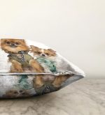 - Sonil-K-5614-Gorsel3 - Realhomes  Sevimli Köpekler Dijital Baskılı Modern Raşel Kadife Yastık Kırlent Kılıfı Realhomes