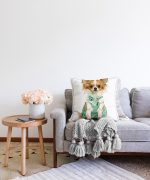 - Sonil-K-5615-Gorsel2 - Realhomes  Sevimli Köpek Dijital Baskılı Modern Raşel Kadife Yastık Kırlent Kılıfı Realhomes