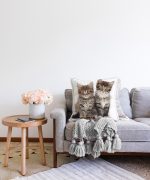 - Sonil-K-5616-Gorsel2 - Realhomes  Sevimli Tekir Kedicikler Modern Raşel Kadife Yastık Kılıfı Realhomes