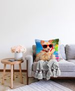 - Sonil-K-5630-Gorsel2 - Realhomes Hamaktaki Köpek Motifli Modern Raşel Kadife Yastık Kırlent Kılıfı Realhomes