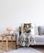 - Sonil-K-5645-Gorsel2 - Realhomes Kızıl Derili Kedi Motifli Modern Raşel Kadife Yastık Kırlent Kılıfı Realhomes