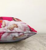 Bornozlu Köpek Desenli Modern Raşel Kadife Yastık Kırlent Kılıfı Realhomes