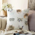 - Sonil-K-5651-Gorsel1 - Realhomes Çeşitli Kedi Desenli Modern Raşel Kadife Yastık Kırlent Kılıfı Realhomes