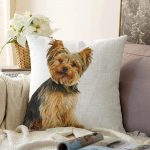 - Sonil-K-5655-Gorsel1 - Realhomes  Sevimli Köpek Desenli Dijital Baskılı Modern Raşel Kadife Yastık Kırlent Kılıfı Realhomes