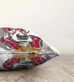 Make Some Noise Köpek Dijital Baskılı Modern Raşel Kadife Yastık Kırlent Kılıfı Realhomes