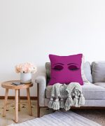 - Sonil-K-566-Gorsel2 - Realhomes  Mor Zeminde Kirpik Motifli Dekoratif Raşel Kadife Kırlent Kılıfı Realhomes